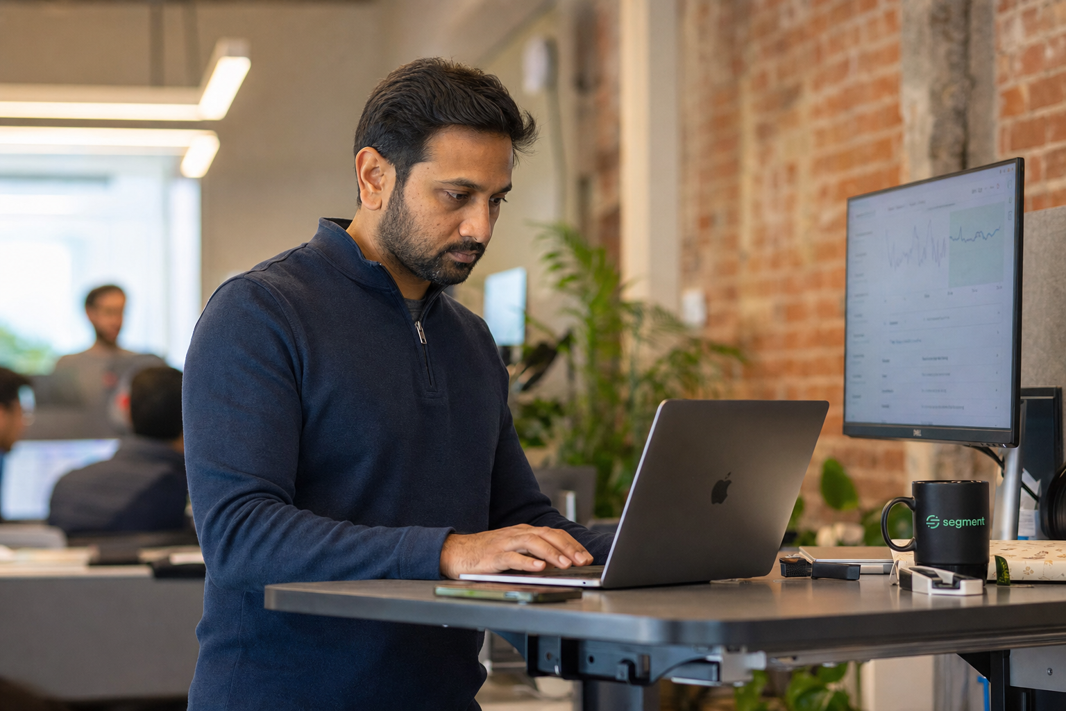 CMO reviewing AI SEO audit results